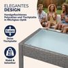 CASARIA® Balkonmöbel Set Wetterfest 4 Personen Grau Bild 5