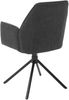 2er Set Stuhl Pemba mit Armlehnen | drehbar | Webstoff | Cappuccino Bild 3