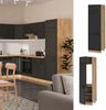 Kühlumbauschrank R-Line Anthrazit Landhaus 60 cm Vicco Bild 2