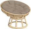 vidaXL Kissen Rund Taupe Ø 100x11 cm Oxford-Gewebe 361970 Bild 3