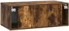 vidaXL Wandmontierter TV-Schrank 98x31 cm Geräucherte Eiche 898900 Bild 5