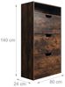 Relaxdays Schuhschrank Kipper mit offenem Fach Bild 4