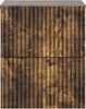 vidaXL Wandmontierter Nachttisch 2 pcs Geräucherte Eiche Holzwerkstoff 898476 Bild 5