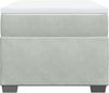 vidaXL Boxspringbett mit Matratze Hellgrau 90x190 cm Samt 3285251 Bild 4
