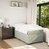 vidaXL Boxspringbett mit Matratze Hellgrau 90x190 cm Samt 3285251 Bild 3