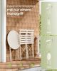 SONGMICS Balkonmöbel 3-teilig, 1 Klapptisch mit 2 Stühlen, Gartenmöbel-Set, aus Stahl, für Balkon, Terrasse, beige Bild 4