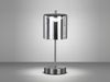 LED Tischleuchte, Metall, Glas Akku, Dimmbar, H 34,5 cm Bild 3