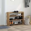 vidaXL Schuhregal Artisan-Eiche 80x25x62 cm Holzwerkstoff 859922 Bild 3