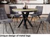 MEBLINI Esstisch Rund Ausziehbar aus Metall - 100-138x77cm - CHRIS - Artisan Eiche/Schwarz Matt - Loft - Esszimmertisch Modern - Küchentisch - Ausziehtisch - Round Dining Table - Esszimmertische Bild 5