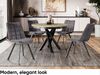 MEBLINI Esstisch Rund Ausziehbar aus Metall - 100-138x77cm - CHRIS - Artisan Eiche/Schwarz Matt - Loft - Esszimmertisch Modern - Küchentisch - Ausziehtisch - Round Dining Table - Esszimmertische Bild 2