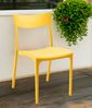 Dmora Gartenstuhl Lupia, Gartensitz, Outdoor-Stuhl, Outdoor-Sessel, Made in Italy, 54x46 h80 cm, Gelb Bild 2