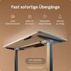 Desktronic HomeOne Elektrisch höhenverstellbarer Schreibtisch 140x70cm Grau/Weiß mit Memory-Funktion, Anti-Kollisions Technologie, USB-A und USB-C-Ladeanschlüssen Bild 3