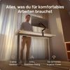 Desktronic HomeOne Elektrisch höhenverstellbarer Schreibtisch 140x70cm Grau/Weiß mit Memory-Funktion, Anti-Kollisions Technologie, USB-A und USB-C-Ladeanschlüssen Bild 2