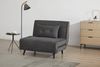 riess-ambiente Relaxsessel SMART MULTIFUNCTION 100cm grau - Cord Stoff, Bettfunktion, mit Kissen (Einzelartikel, 1-St), ausziehbare Schlafgelegenheit - ideal für Wohn- oder Gästezimmer Bild 2