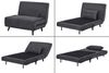 riess-ambiente Relaxsessel SMART MULTIFUNCTION 100cm grau - Cord Stoff, Bettfunktion, mit Kissen (Einzelartikel, 1-St), ausziehbare Schlafgelegenheit - ideal für Wohn- oder Gästezimmer Bild 3