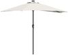vidaXL Garten-Sonnenschirm Sand 294 x 150 x 224 cm Polyester und Stahl 42003267 Bild 2