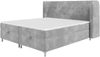 AX LIVING Boxspringbett 180x200 mit Bettkasten Salvio in Hellgrau Bild 3