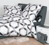 Janine J.D. Mako-Satin Bettwäsche 240x220 Kreise Ecken taupe grau weiß 87072-07 Bild 2