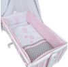 Baby-Delux Babybettwäsche Baby Wiegenset, Textilien, 6 teilig, Wiegenset 6-tlg. für Babywiege 90x40 (ohne Wiege) verschiedene Designs Bild 2