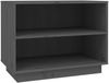 vidaXL Schuhschrank Grau 60x34x45 cm Massivholz Kiefer 813547 Bild 2