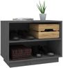 vidaXL Schuhschrank Grau 60x34x45 cm Massivholz Kiefer 813547 Bild 4