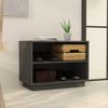vidaXL Schuhschrank Grau 60x34x45 cm Massivholz Kiefer 813547 Bild 3