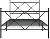 vidaXL Bettgestell mit Kopf- und Fußteil Metall Schwarz 100x190 cm 376514 Bild 4