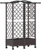 vidaXL Hochbeet mit Rankgitter und Dach Braun 124 x 40 x 129 cm PP 3423017 Bild 5