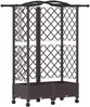 vidaXL Hochbeet mit Rankgitter und Dach Braun 124 x 40 x 129 cm PP 3423017 Bild 2