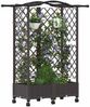 vidaXL Hochbeet mit Rankgitter und Dach Braun 124 x 40 x 129 cm PP 3423017 Bild 3