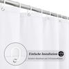 Extra Breiter Weißer Duschvorhang 275x180 Textil Wasserdicht Anti-Schimmel Bild 2