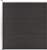 vidaXL Zaunelement WPC 175x186 cm Schwarz 148973 Bild 1