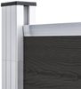 vidaXL Zaunelement WPC 175x186 cm Schwarz 148973 Bild 5