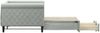 vidaXL Tagesbett Ausziehbar mit Schubladen Hellgrau 90x190 cm Samt 3197832 Bild 4