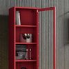 Jan Nowak Vitrine LUIGI Vitrine Schmal Glas Metall 50x180x35cm 4 Regale Sparkling (Stahl 0,6mm, 4 Regale 30kg, Hartglas, Wandmontage möglich) Brilliance Beine regulierbar Wohnzimmer Salon Bild 4
