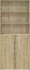 vidaXL Highboard Sonoma-Eiche 80x42,5x185 cm Holzwerkstoff 3281380 Bild 3