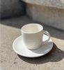 Starbucks Frühstücks-Geschirrset STARBUCKS Espresso Tasse und Unterteller Set weiß Tasse Gravur 89ml Bild 2