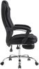 Bürostuhl MEDHA Stoff - 114x67x64, Schwarz Stoff Metall in Chromoptik Gestell ergonomische Bürostühle Homeoffice Stuhl mit Rollen Bild 4