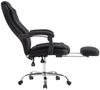 Bürostuhl MEDHA Stoff - 114x67x64, Schwarz Stoff Metall in Chromoptik Gestell ergonomische Bürostühle Homeoffice Stuhl mit Rollen Bild 2