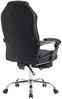 Bürostuhl MEDHA Stoff - 114x67x64, Schwarz Stoff Metall in Chromoptik Gestell ergonomische Bürostühle Homeoffice Stuhl mit Rollen Bild 5