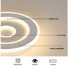 Riserva Deckenleuchten Ultradünne Runde Deckenleuchte, 28W, 3000K Warmweiß, Ø28cm, Weiß Bild 4