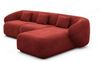 Ecksofa Marbella L Form aus Samtstoff - Samtstoff - rot - Rechts Bild 1