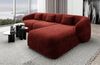 Ecksofa Marbella L Form aus Samtstoff - Samtstoff - rot - Rechts Bild 2