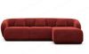 Ecksofa Marbella L Form aus Samtstoff - Samtstoff - rot - Rechts Bild 3