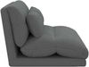 vidaXL Verstellbarer Fußsessel Dunkelgrau Stoff 42028203 Bild 5
