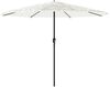 vidaXL Sonnenschirm mit Stahlmast Weiß 388x388x248 cm 4005116 Bild 2