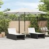 vidaXL Sonnenschirm mit Stahlmast Weiß 388x388x248 cm 4005116 Bild 1