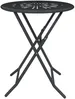 Vente-unique - GUERMANTES Garden dining set Metall Grau - B 45 cm60 cm x H 90 cm73,5 cm x L 41 cm60 cm Bild 4