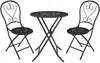 Vente-unique - GUERMANTES Garden dining set Metall Grau - B 45 cm60 cm x H 90 cm73,5 cm x L 41 cm60 cm Bild 2