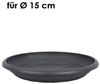 Livinja Untersetzer d= 14 cm, für Pflanzkübel Zylinder d= 15 cm anthrazit, Polypropylen Bild 1